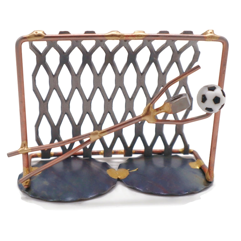 Soccer Goalie Net with Man